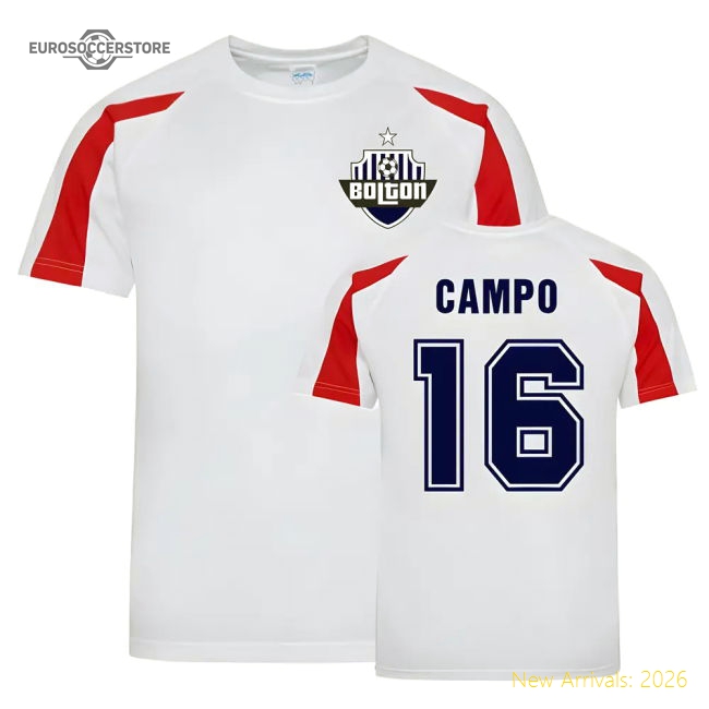 Official Ivan Campo Bolton Sports Training Jersey White