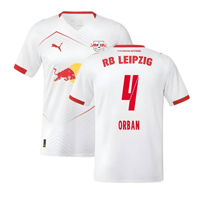 2025-2026 Red Bull Leipzig Home Soccer Shirt (Orban 4) | Performance