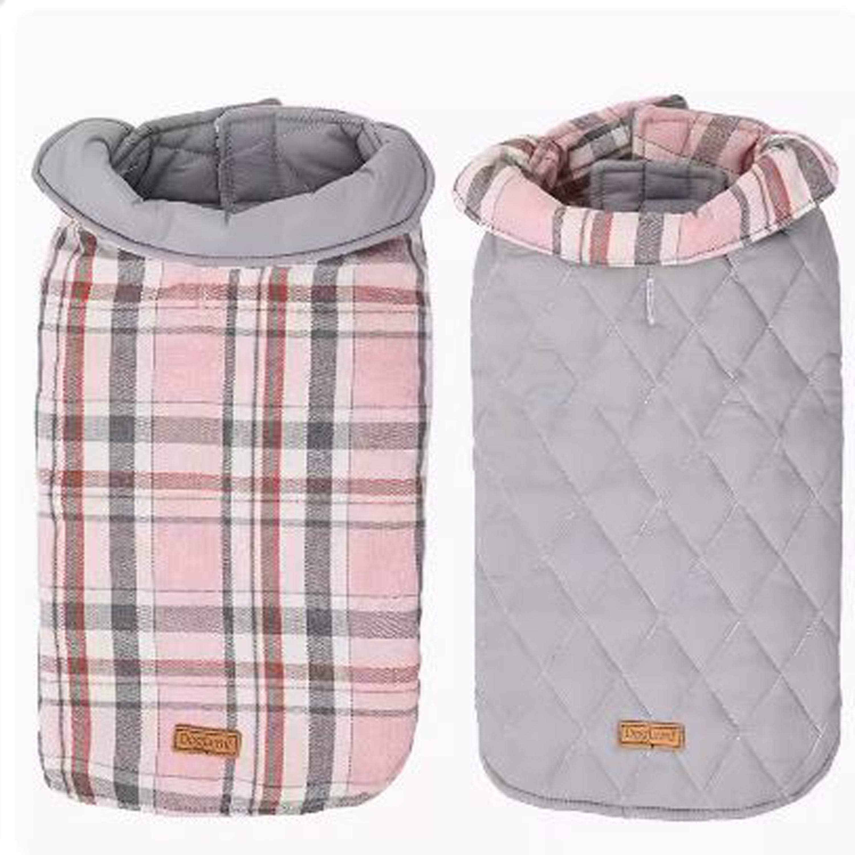French Bulldog Plaidpup Warm And Stylish Frenchie Plaid Vest Double