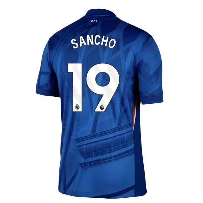 Chelsea 2025-20 Home Football Shirt Sancho Signature 19 L M S