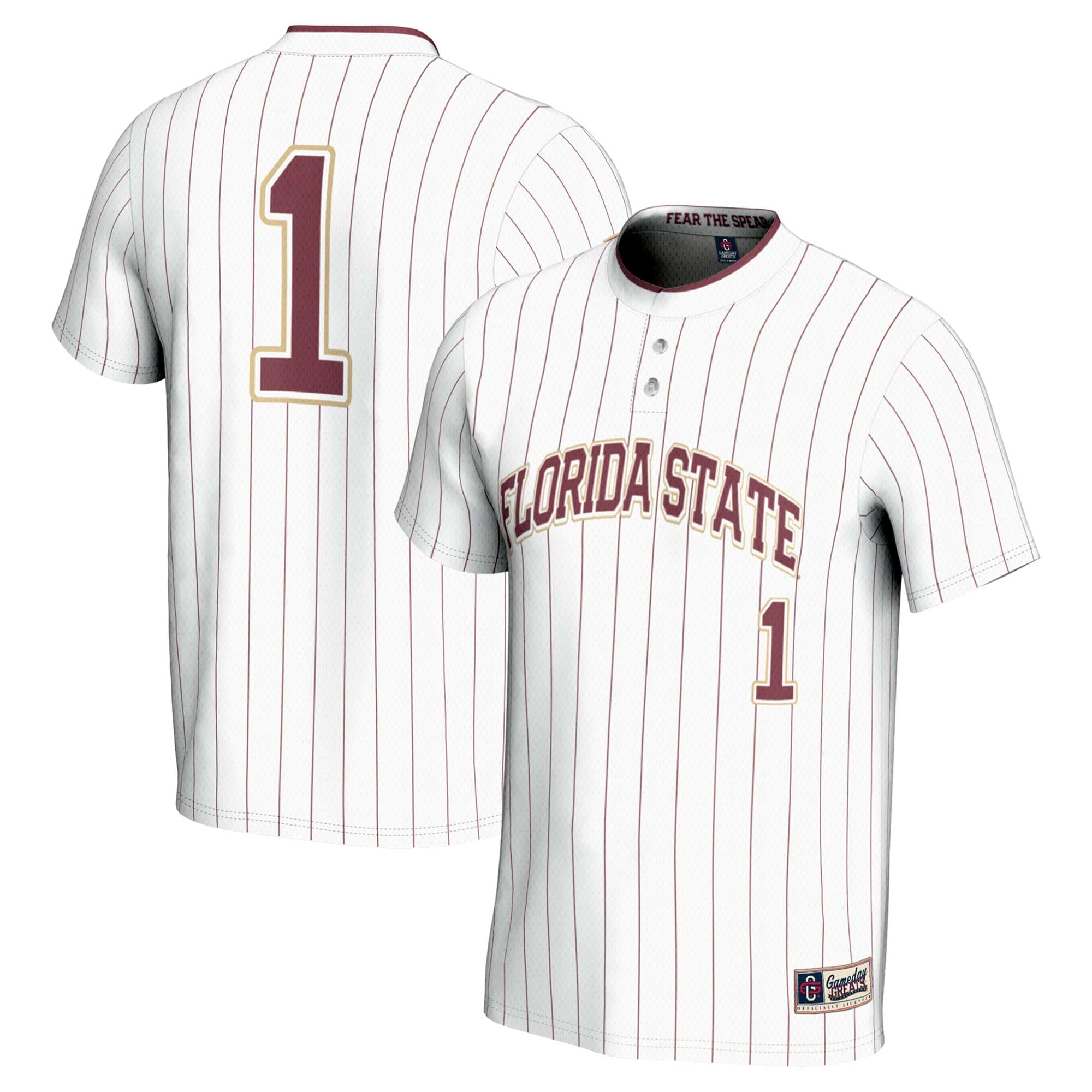 [NJP] Florida State Seminoles GameDay Greats Unisex Lightweight Softball Jersey - White