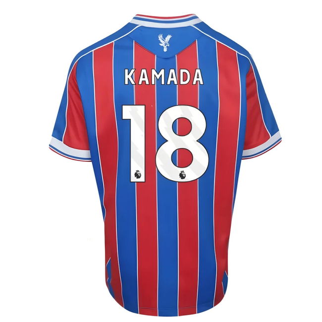 Kamada 18 Latest Crystal Palace Home Soccer Jersey 2025-2026 (Kids)