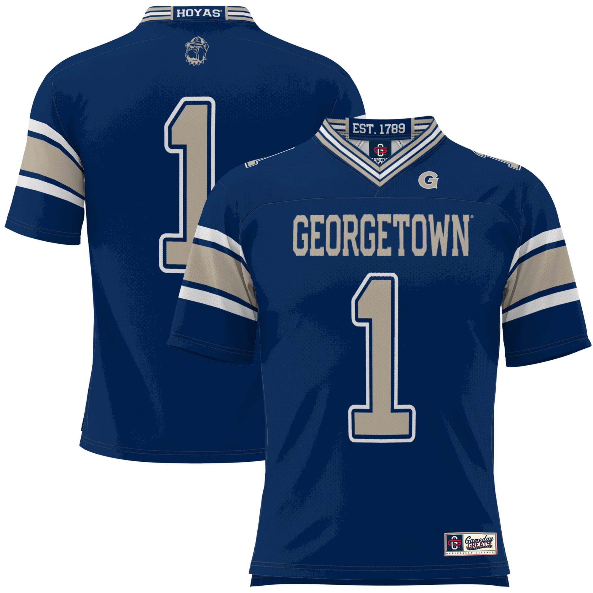 [NJP] Georgetown Hoyas GameDay Greats Youth Football Jersey - Navy