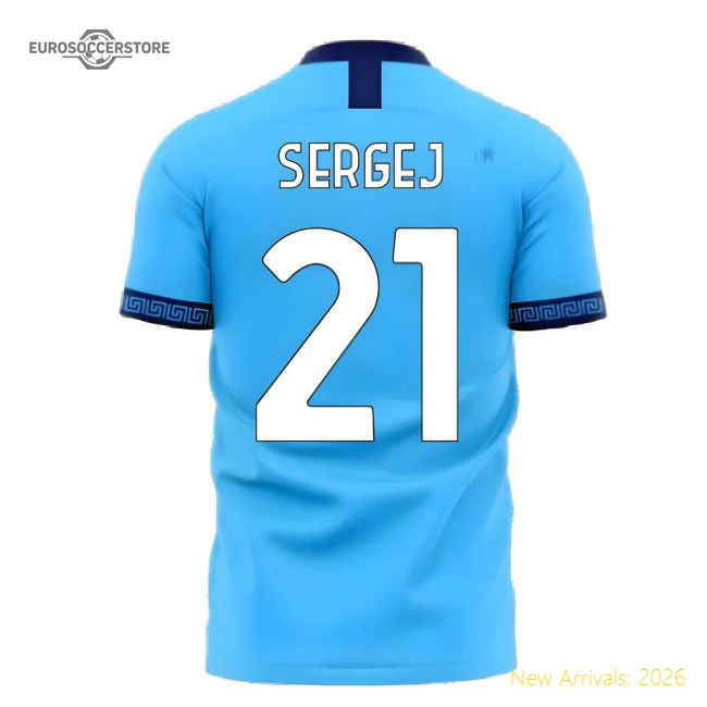 Professional-Grade Lazio 2025-2026 Home Concept Football Kit (Libero) (Sergej