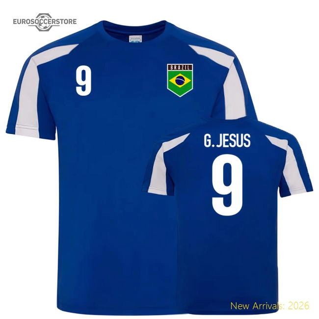 Brazil Sports National Teams Training Jersey G. Jesus 9 Xsb (3-4 Years)