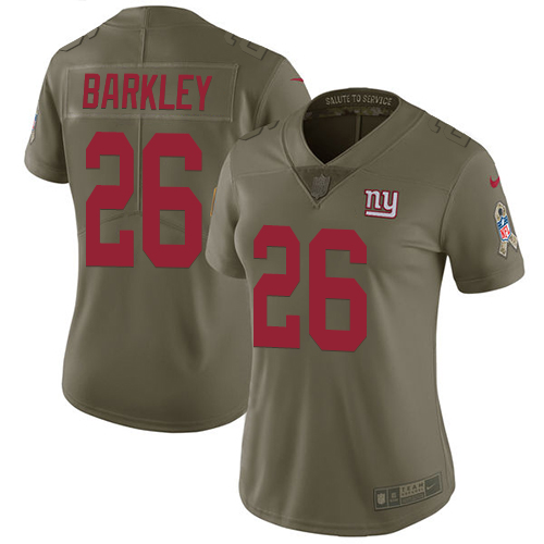 Premium NFL Y G Giants #26 Saquon Barkley Team Color Limited Jersey
