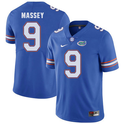 Men's None Dre Massey #9 game day Blue 2024 replica Jersey official