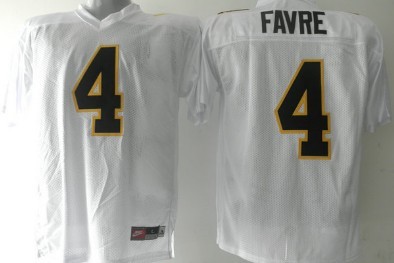 Men's None Favre White #4 alternate jersey White 2024 moisture
