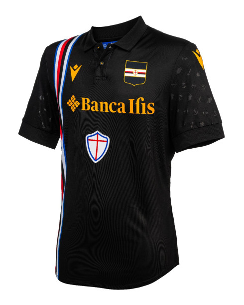 Premium Quality UC Sampdoria 2324 Third Black Soccer Jersey Shirt