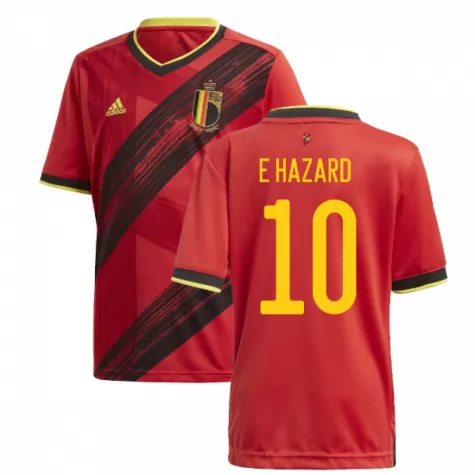 High Performance Belgium 2020 Euro Home Red Soccer Jersey Shirt 10