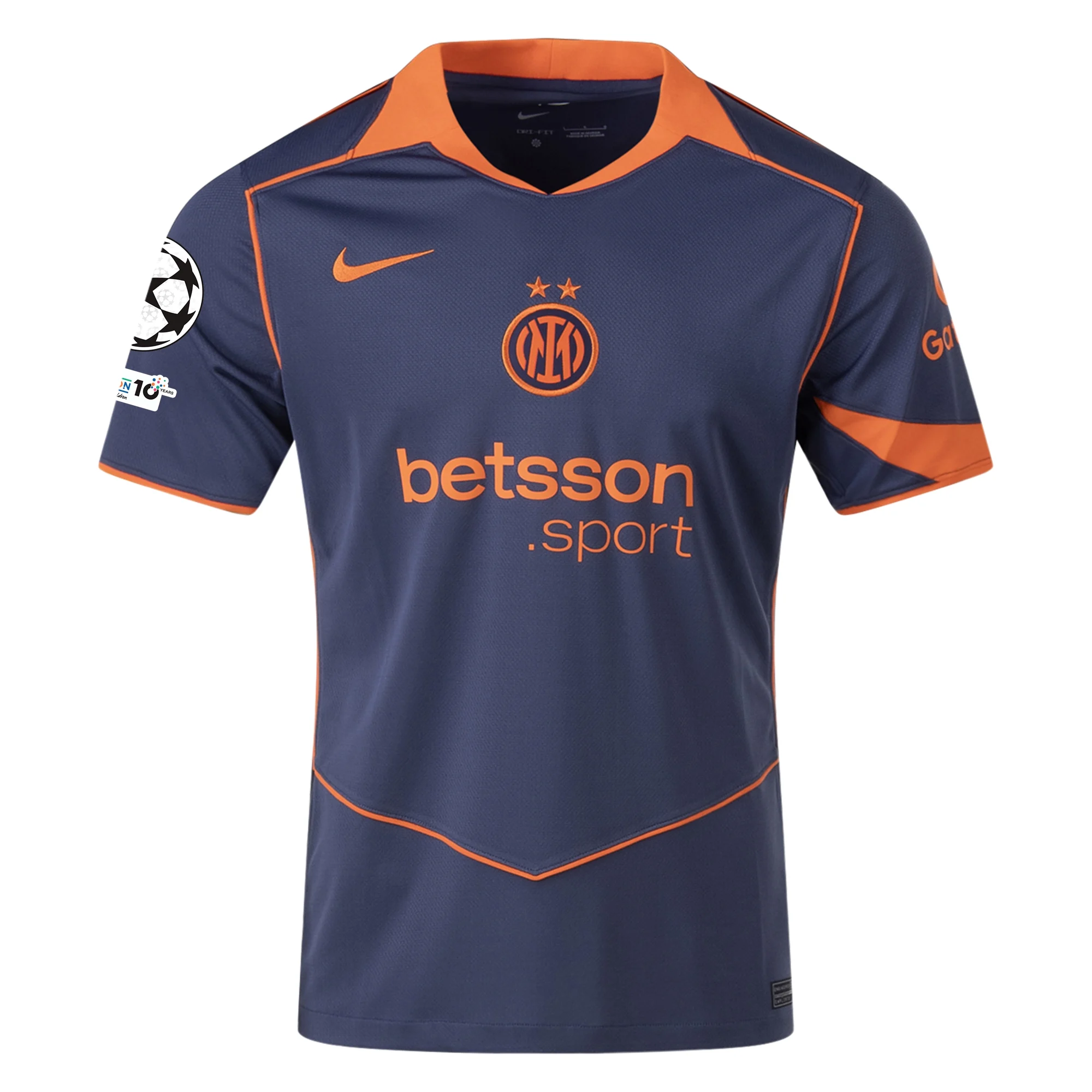 Inter Milan Orange) 2025-2026 UCL Third Jersey – Authentic Shirt