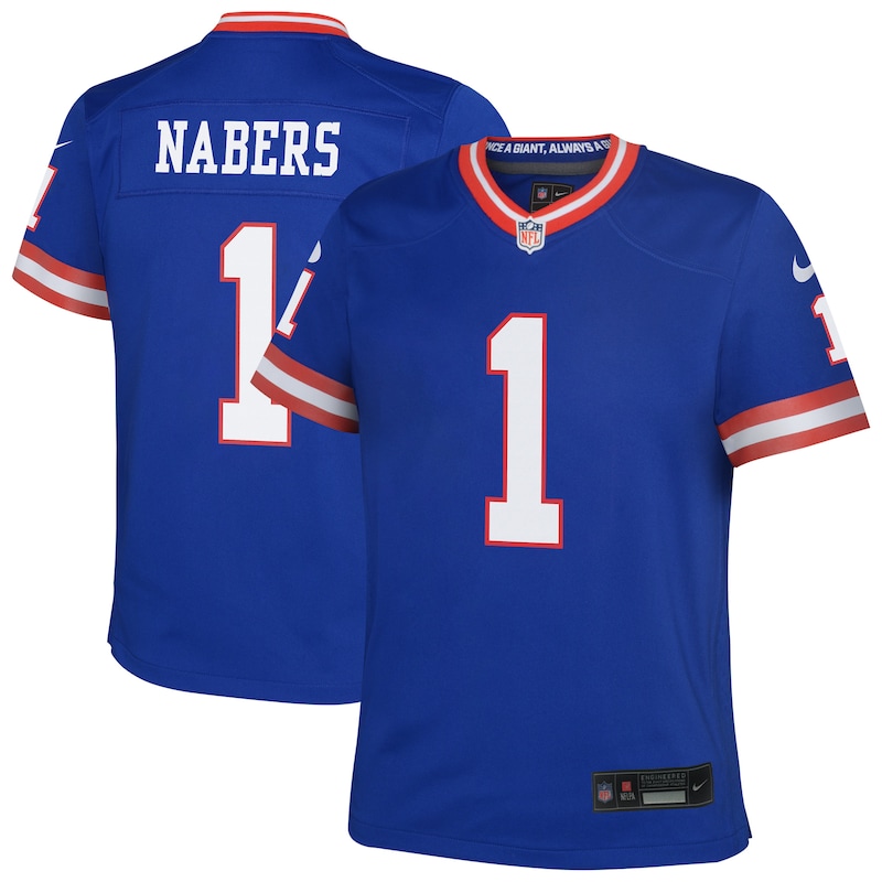 None Malik Nabers New York Giants Fan Favorite Team Game Jersey