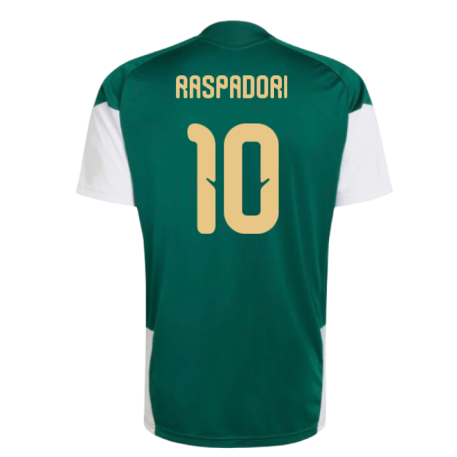 2026-2027 Italy Training Jersey (Green) (Raspadori 10) Premium