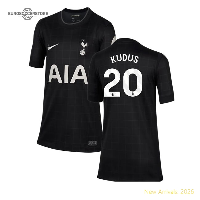 Premium 2025-2026 Tottenham Away Shirt (kids) (kudus 20) - Premium