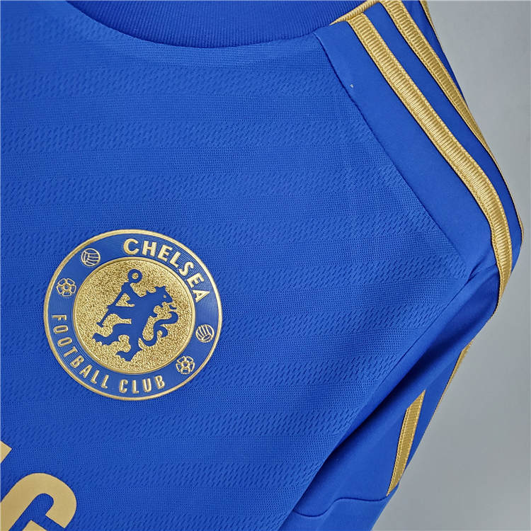 Authentic 1213 CHELSEA RETRO HOME BLUE SOCCER SHIRT JERSEY