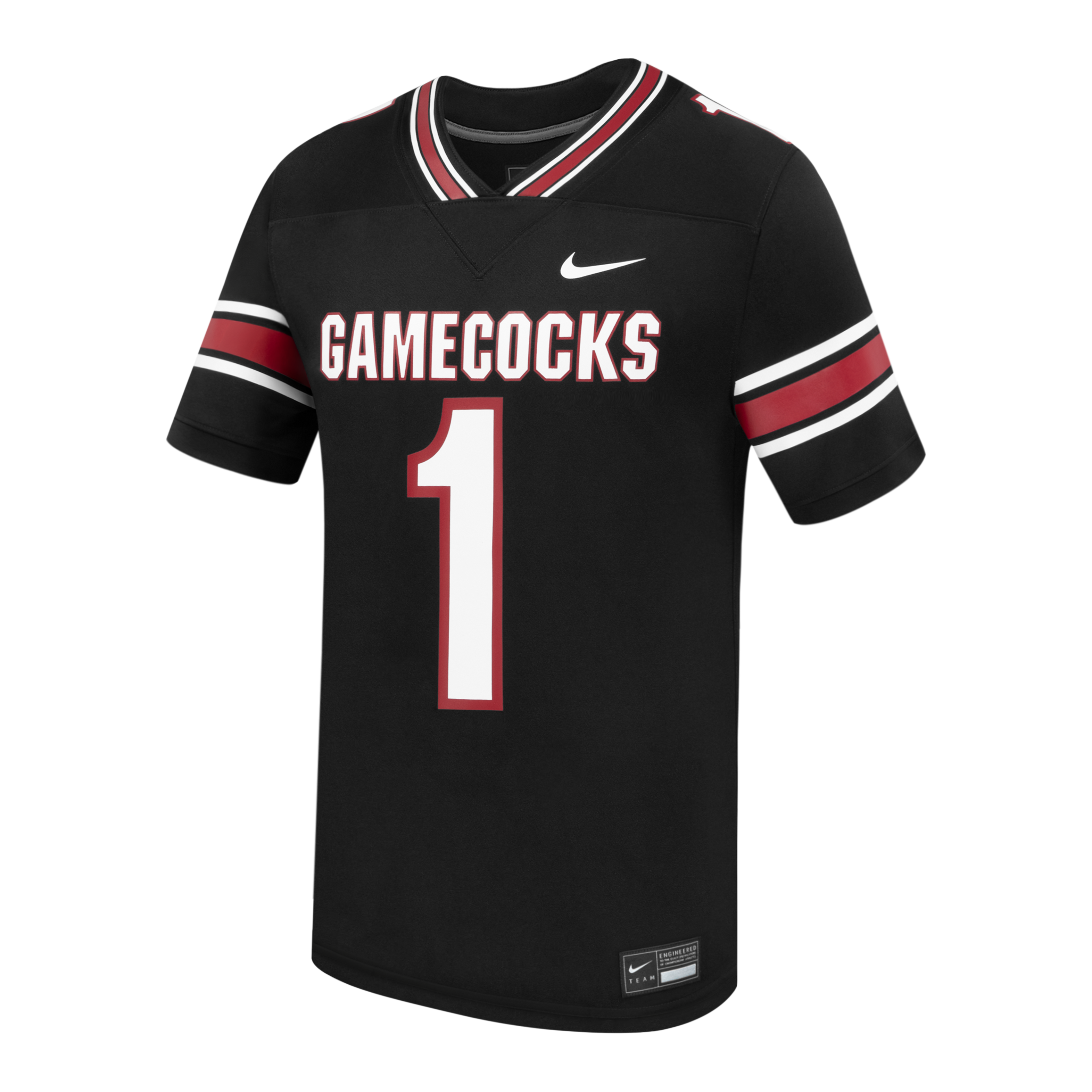 #1 South Carolina Gamecocks Alternate Replica Football Jersey - Black