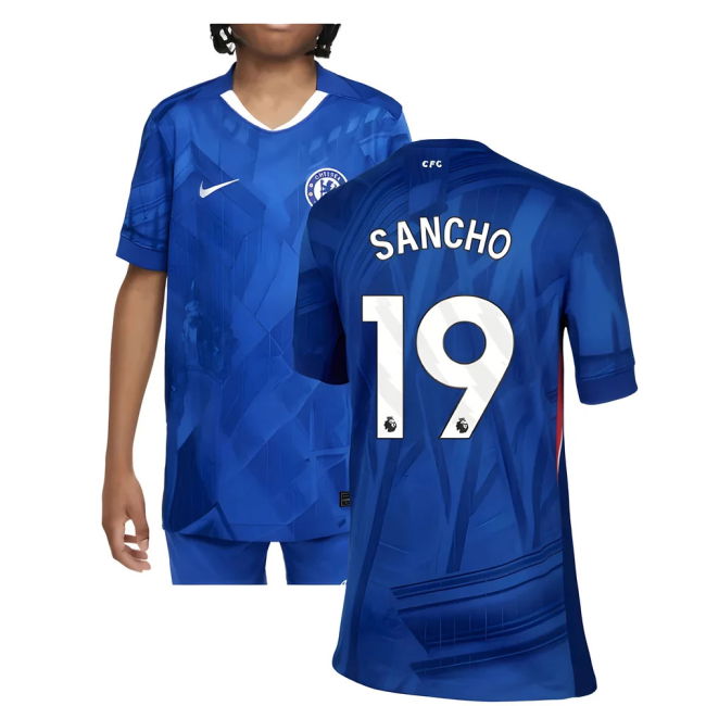 High Performance True Chelsea Chelsea Home Shirt Kids Sancho #19 N...