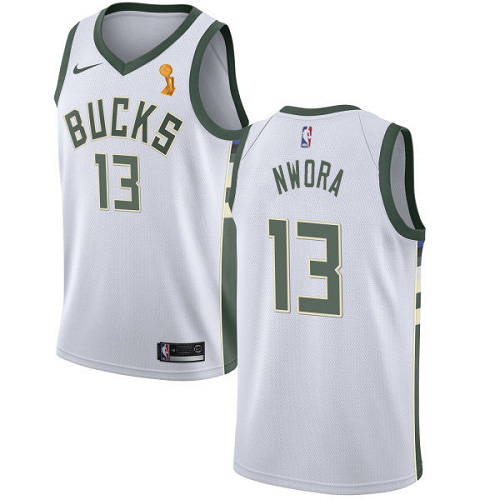 High-Quality Bucks NBA Swingman Jersey #13 Jordan Nwora 2021 Finals -