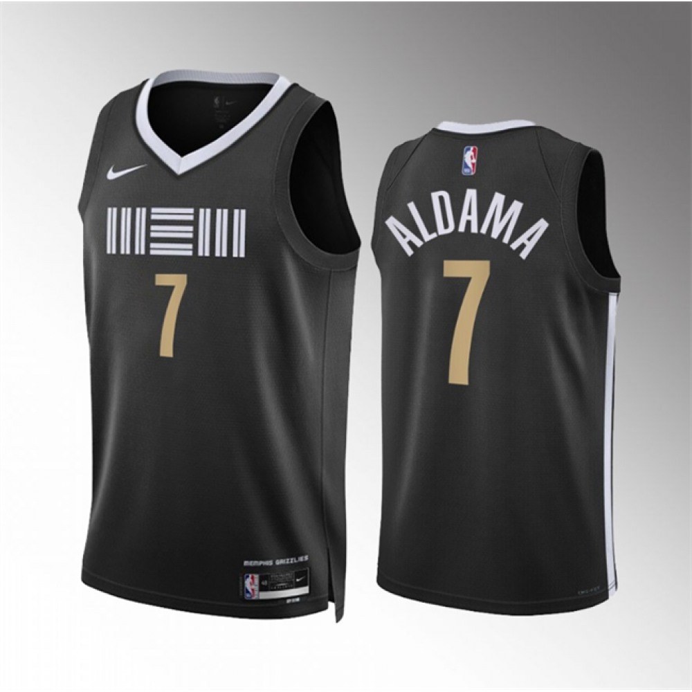 Game Day Modern Men's Grizzlies #7 Santi Black Basketball Jersey
