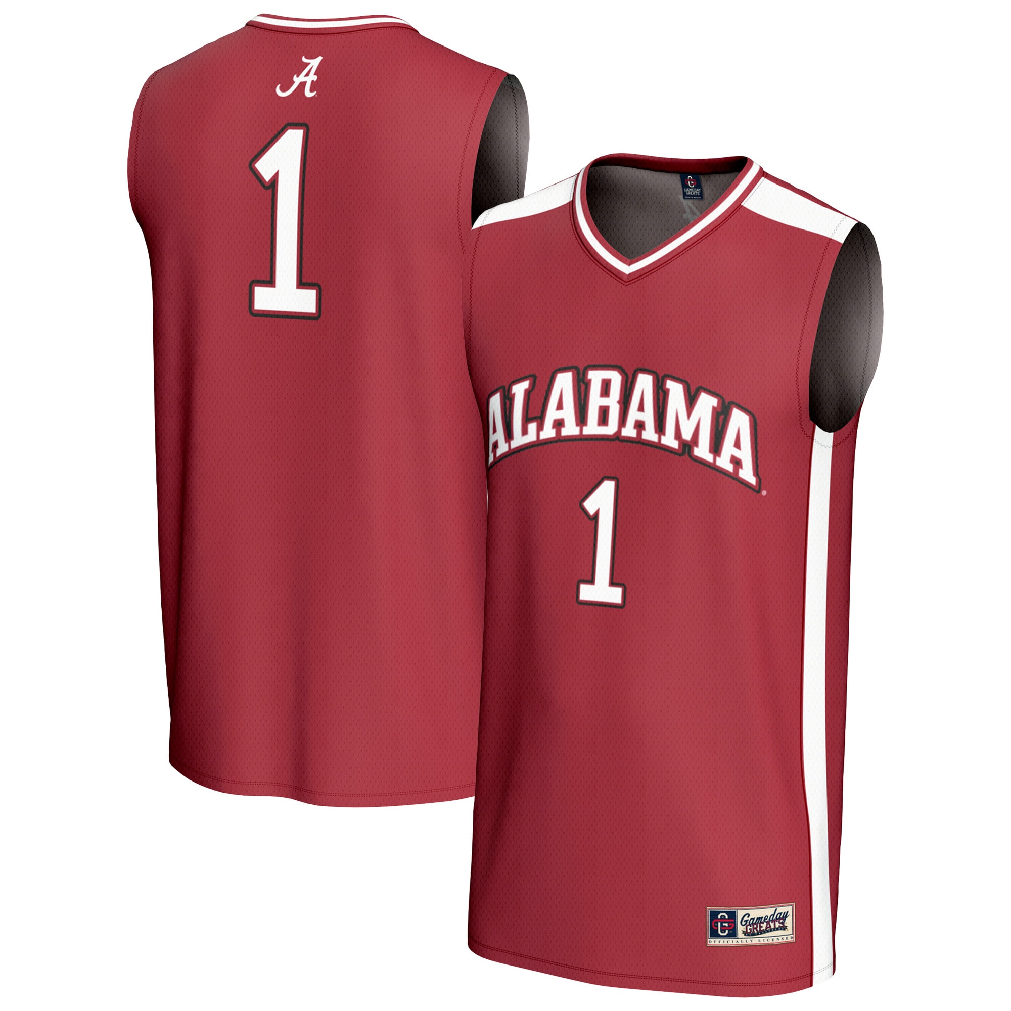 [NJP] Alabama Crimson Tide GameDay Greats Unisex Lightweight Basketball Fashion Jersey - Crimson