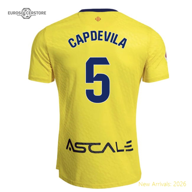 Villarreal La Liga Capdevila Home Match-ready Jersey Puma Drycell