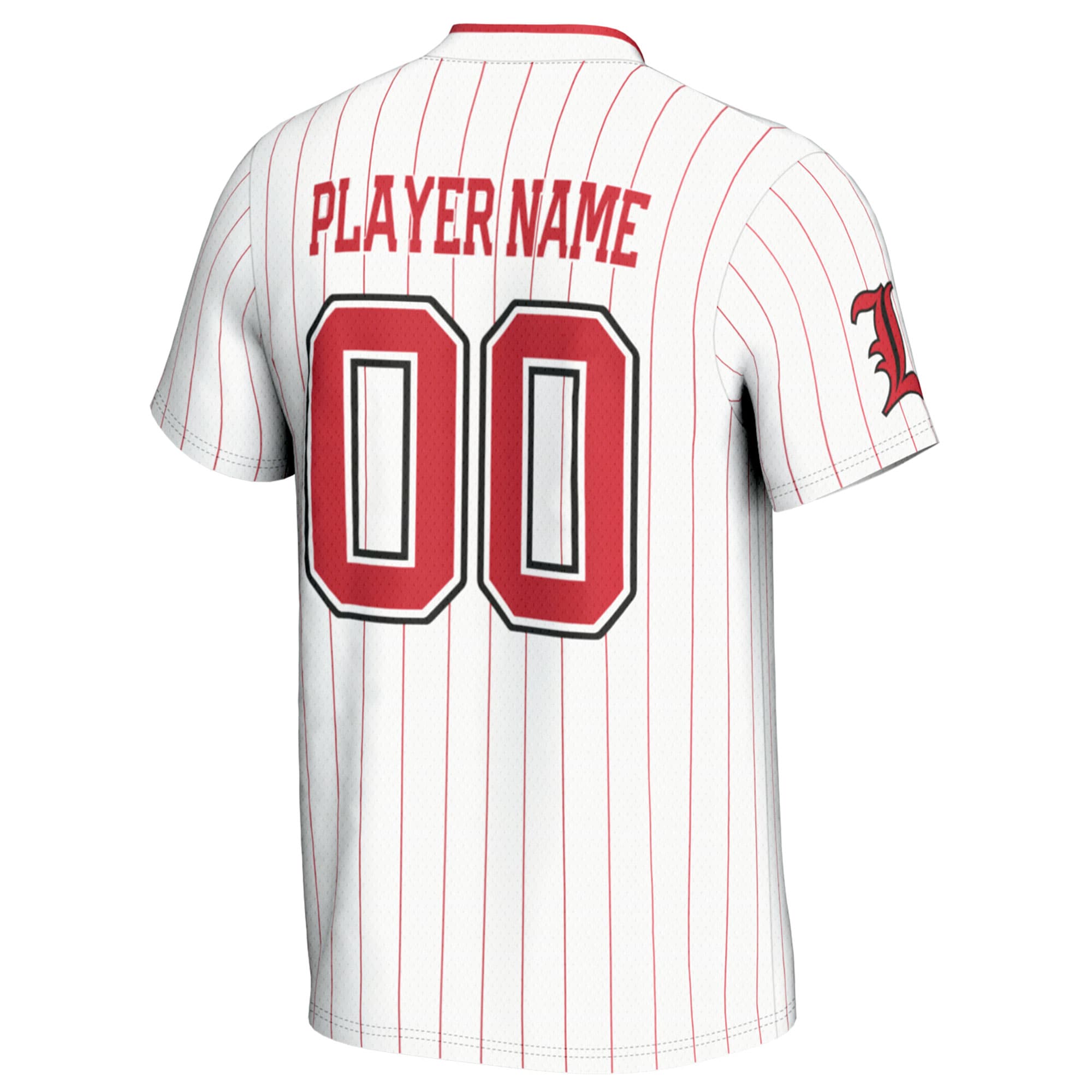 [NJP] Louisville Cardinals GameDay Greats Youth NIL Pick-A-Player Lightweight Softball Jersey - White