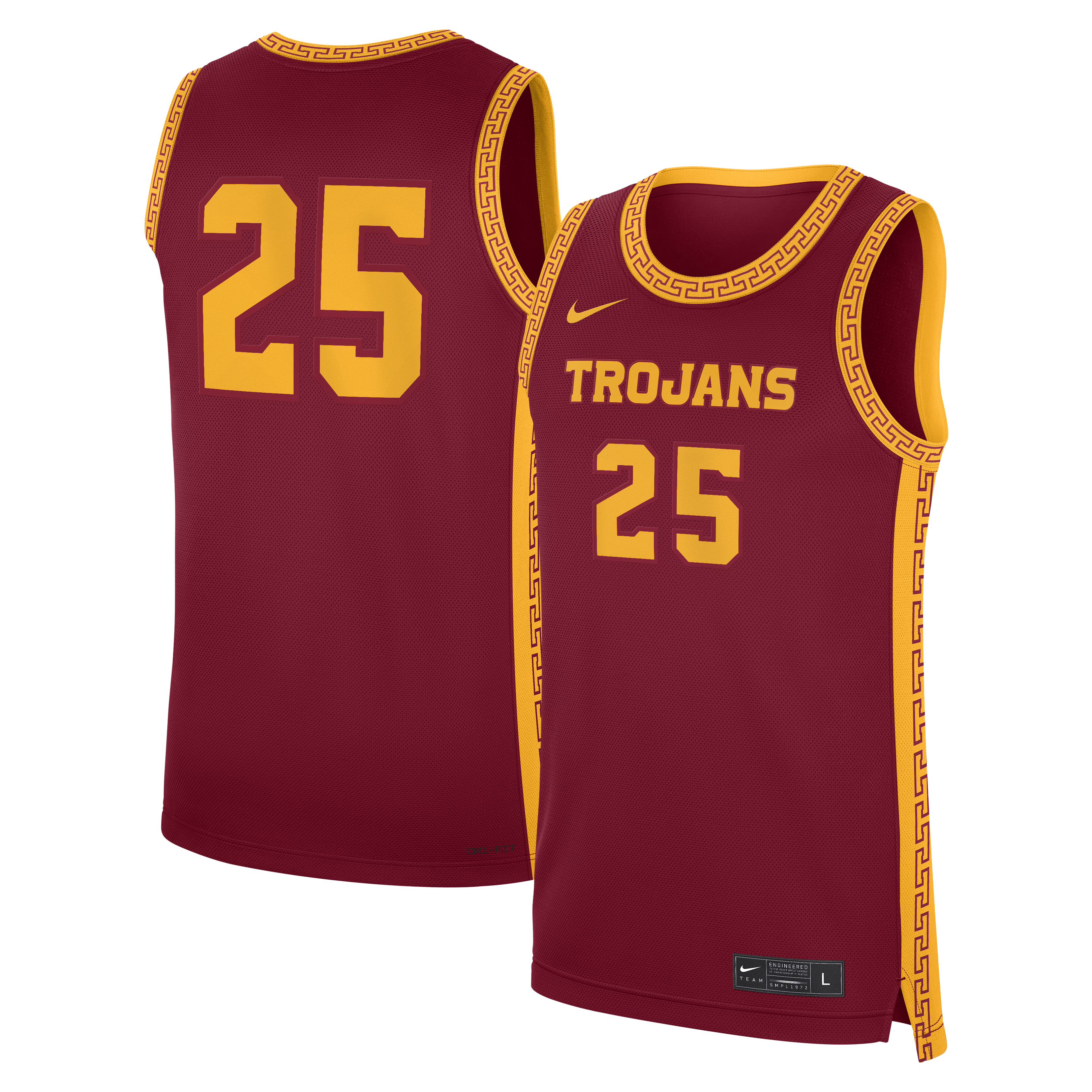 [DDG] USC Trojans Road Replica Basketball Jersey - Cardinal