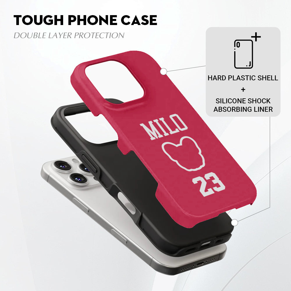 Pet-Lover Bruce - Personalized Dual-layer Phone Case for Daily Life
