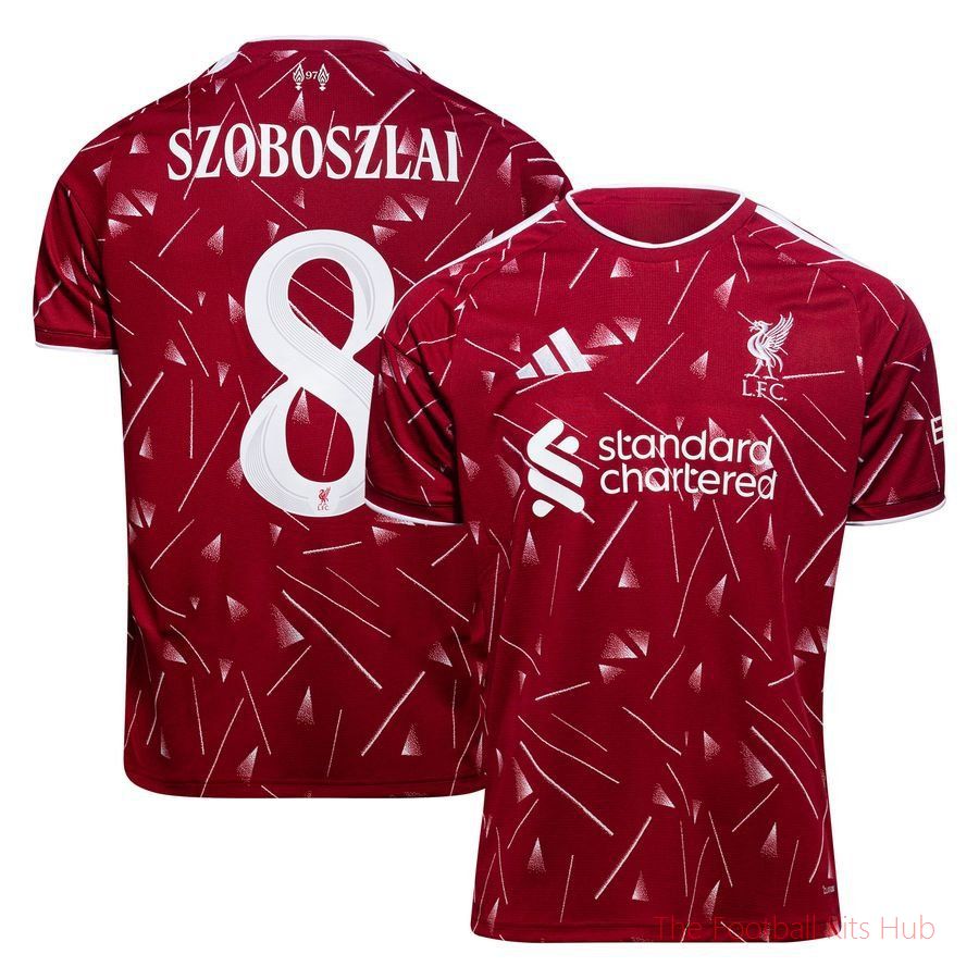 [UKSSC] Liverpool Home Shirt 2026/27 Kids Cup Print SZOBOSZLAI 8