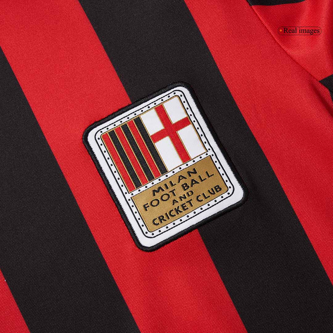 #125 AC Milan 125th Anniversary Long Sleeve Soccer Jersey 2024/25Authe