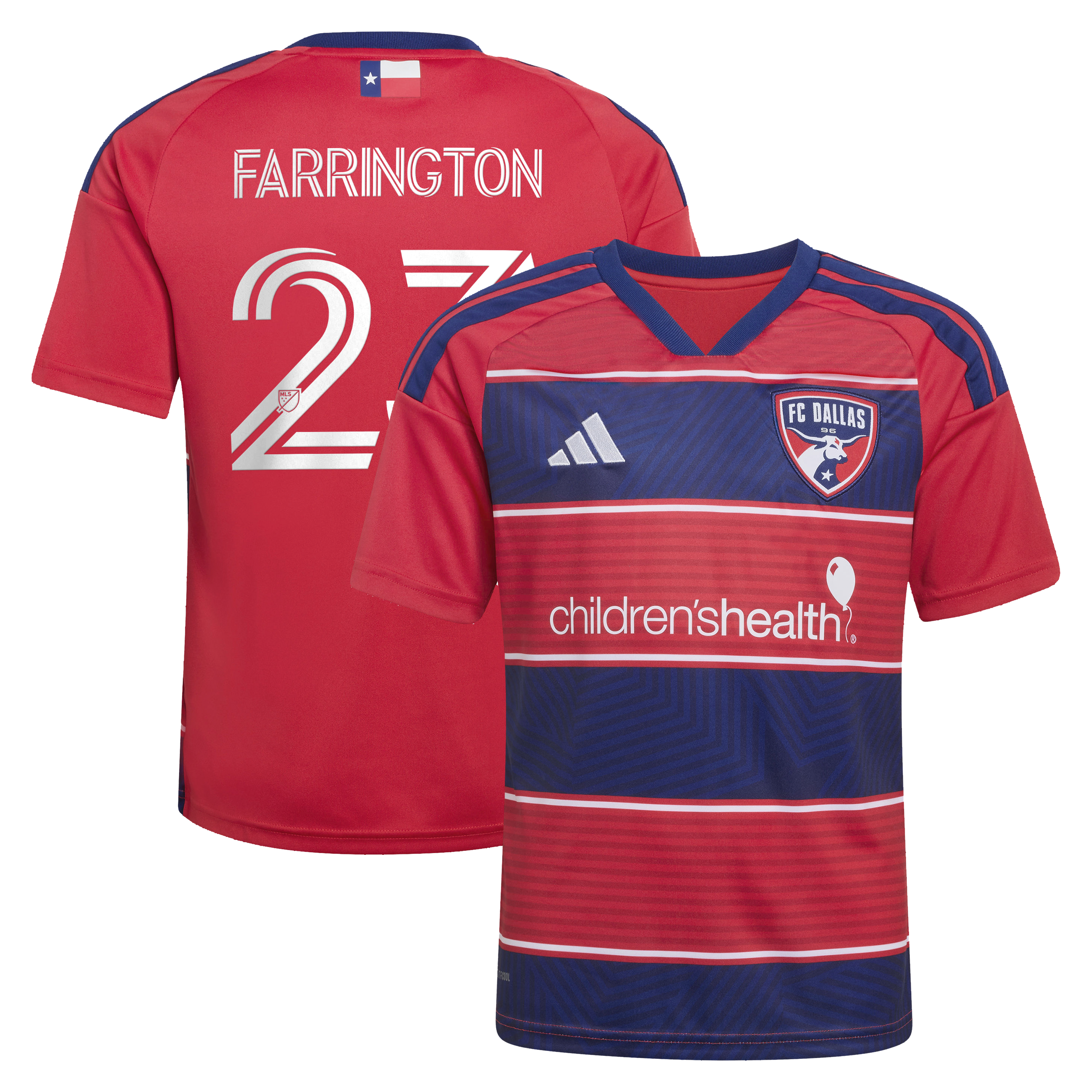 [SJH] Logan Farrington FC Dallas Youth 2026 DNA Kit Replica Jersey - Red