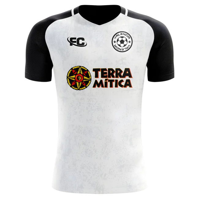 2018-2019 Valencia Home Concept Football Shirt - Womens