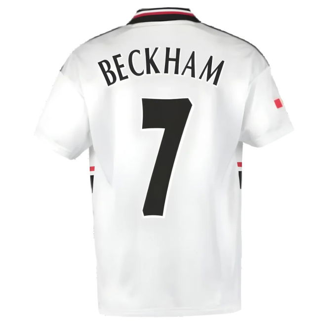 2021-26 Manchester United Away Football Shirt BECKHAM Name Number L...