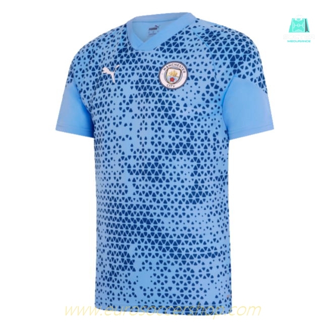 2023-2024 Man City Training Jersey (Light Blue) (HAALAND 9)