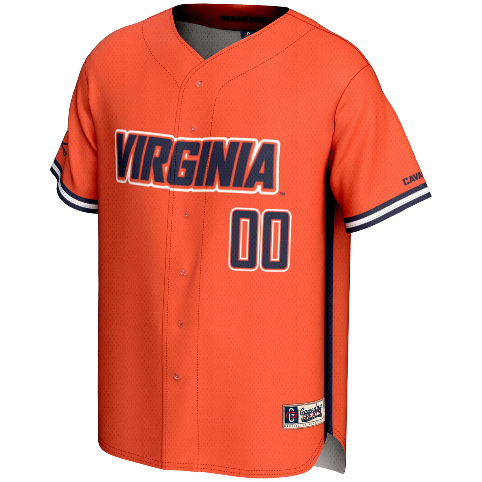 [DDG] Virginia Cavaliers GameDay Greats Youth NIL Pick-A-Player Lightweight Baseball Jersey - Orange