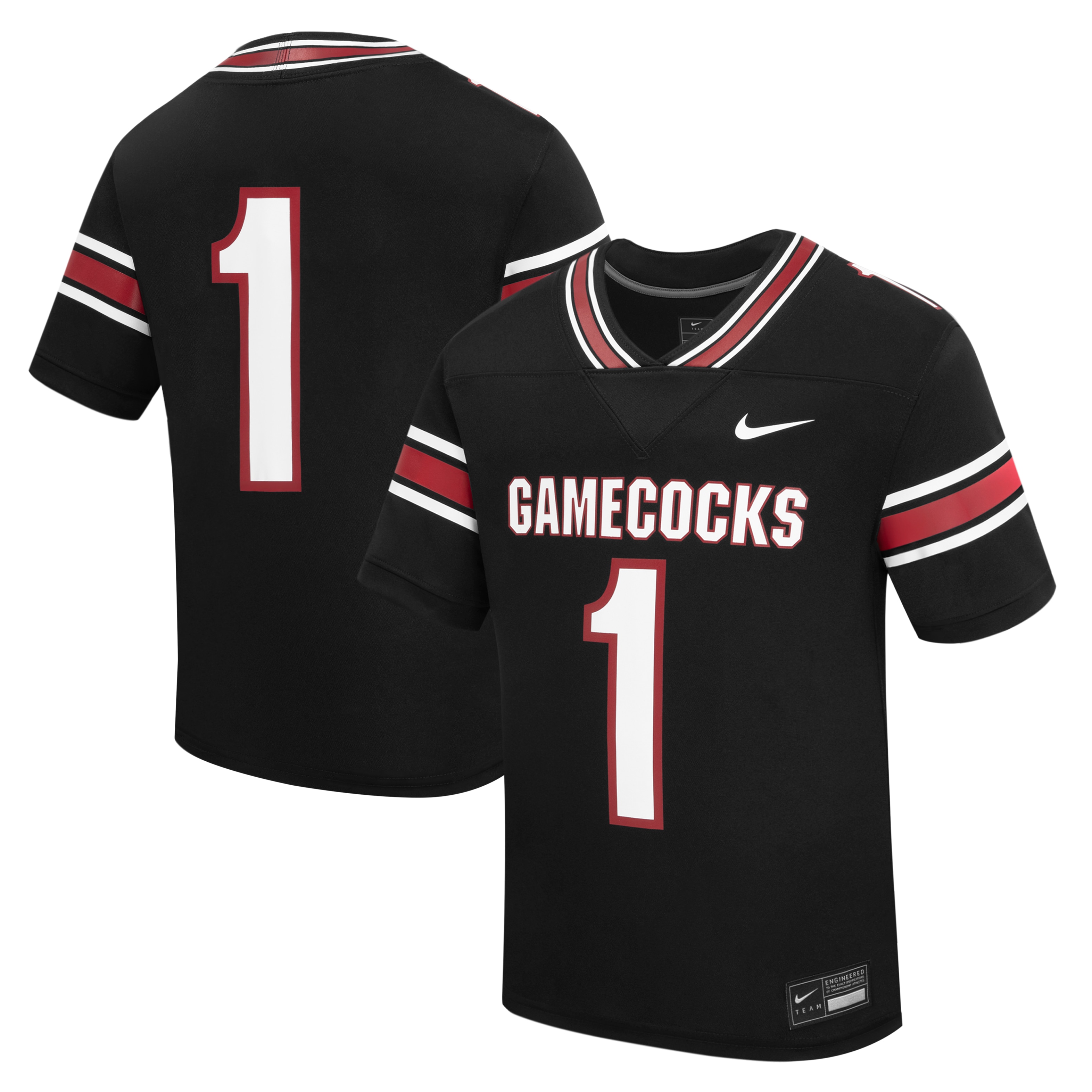 #1 South Carolina Gamecocks Youth Alternate Replica 2026/2027 Football Jersey - Black