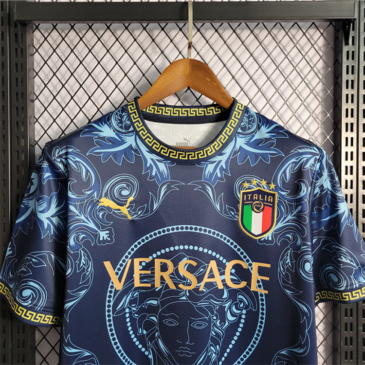 Genuine Italy X Versace Blue Shirt - Official Replica 17012