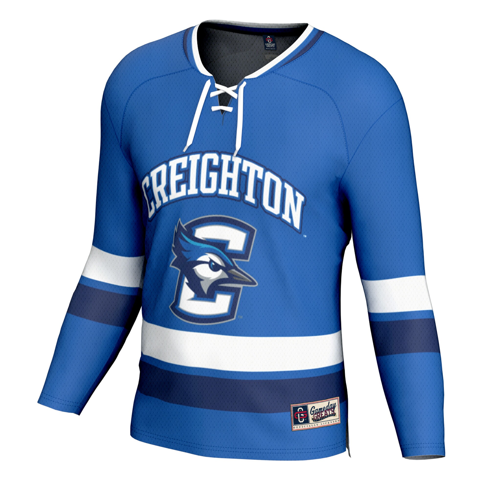 [DDG] Creighton Bluejays GameDay Greats Spirit Hockey Jersey - Blue