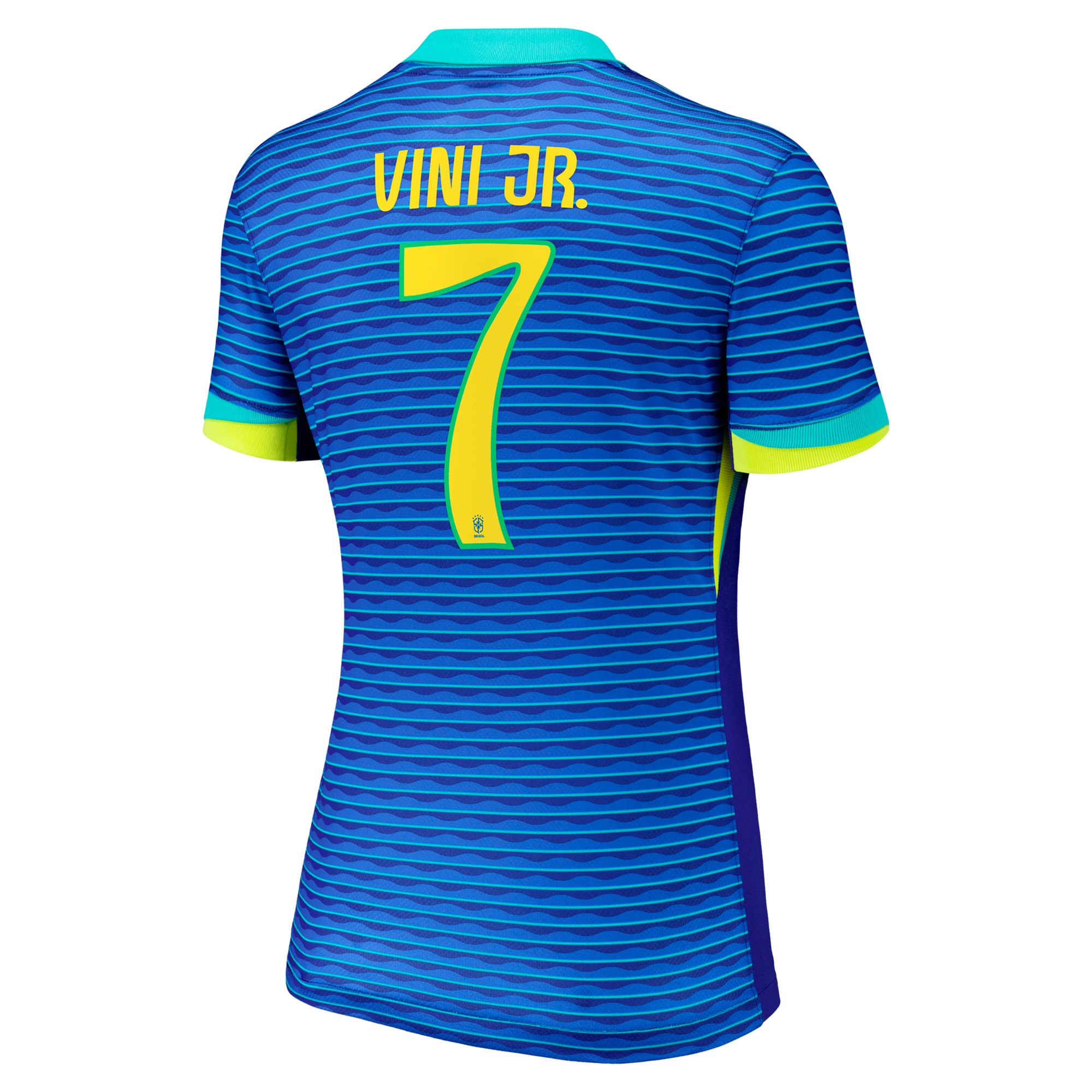 [SJH] Vini Jr. Brazil National Team Women's 2024 Away Replica Jersey - Blue
