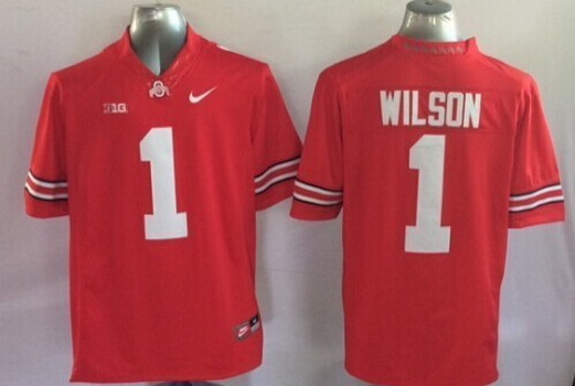 Men's OSU Ohio Red 2014 breathable Dontre Wilson #1 game day Jersey