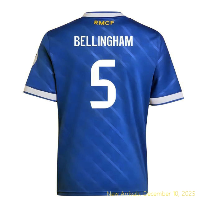 2025-2026 Real Madrid Third Shirt - Authentic Game Day (Bellingham 5)...