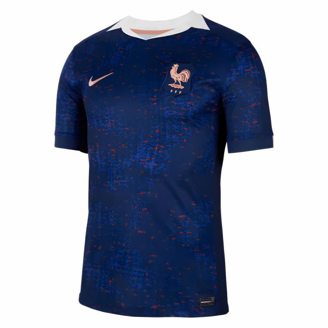 Womens Latest Breathable France Home Match Shirt