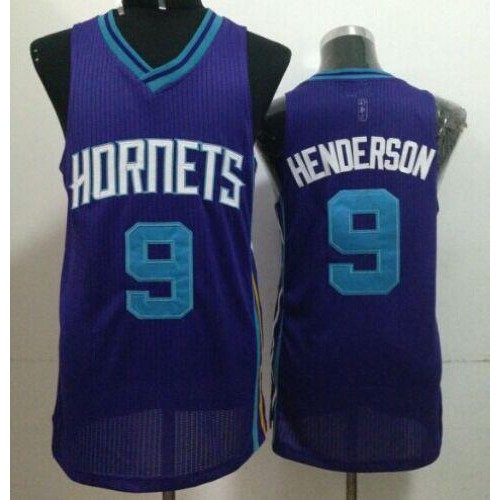 Revolution 30 Charlotte Hornets #9 Gerald Henderson Purple Stitched NBA Jersey Mens
