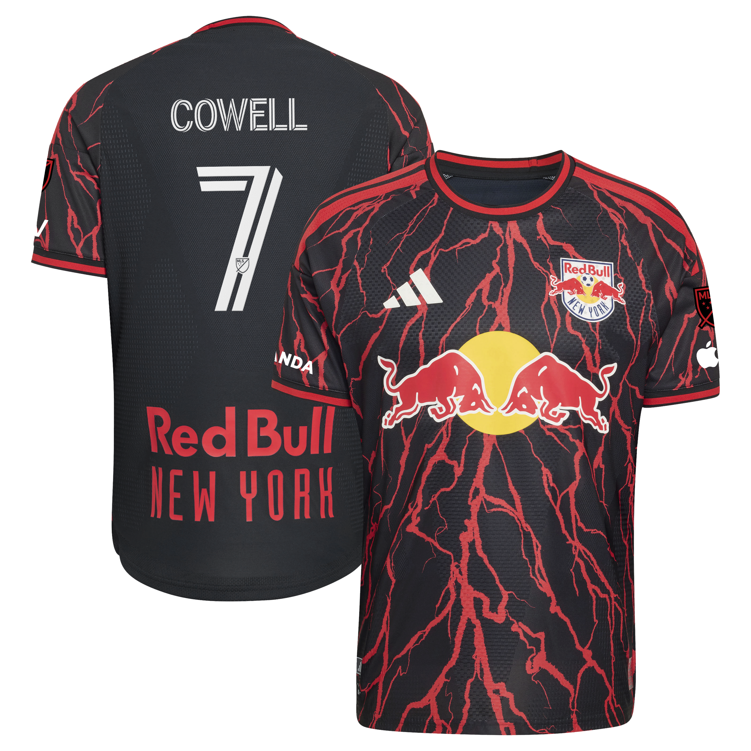 [JED] Cade Cowell New York Red Bulls 2026 The Rooted Kit On-Field Authentic Patch Jersey - Black