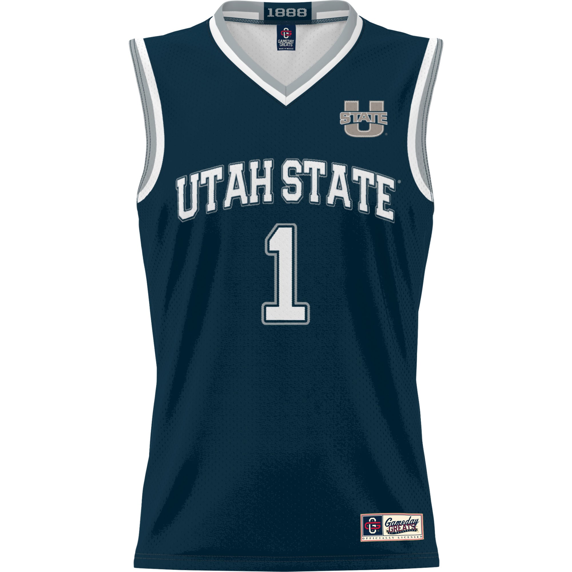 [DDG] Utah State Aggies GameDay Greats Lightweight Basketball Jersey - Navy