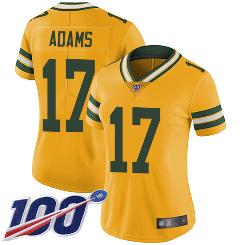 NFL GB Packers #17 Davante Adams Green Limited Jersey --v10