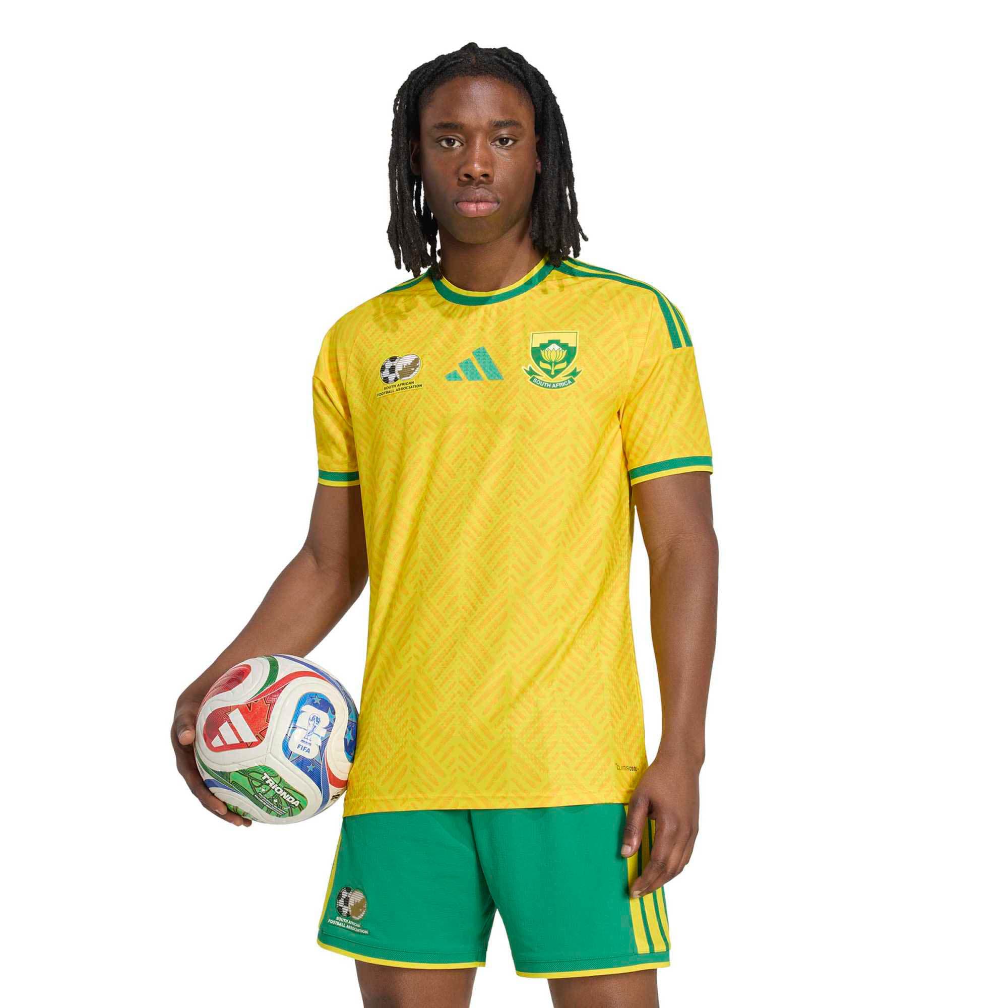 [SJH] South Africa National Team Home On-Field Authentic Jersey - Yellow