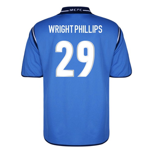 2001 Manchester City Home Retro Shirt (Wright-Phillips 29)