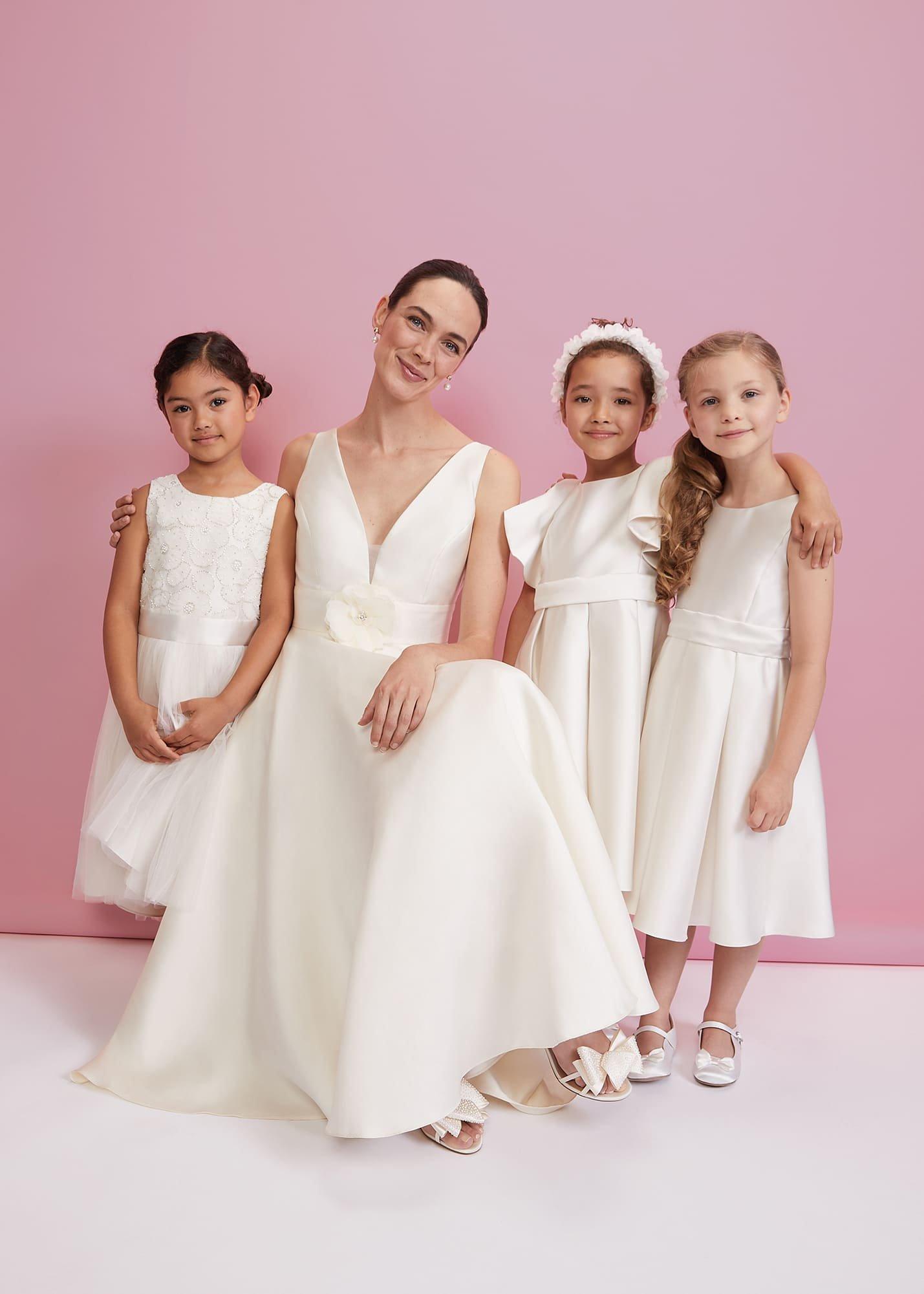 Melody Ivory Satin Dress