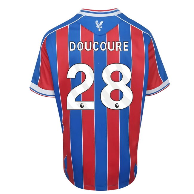 vintage 2025-2026 Crystal Palace Home Shirt (Kids) (Doucoure 28)